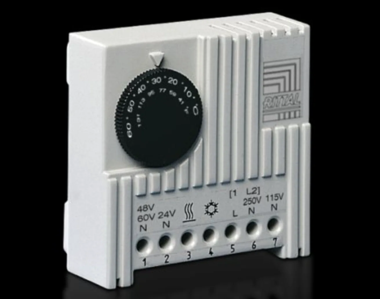 Rittal Temperature & Humidity Monitoring Unit – Automatic Control for Enclosure Cooling Fans