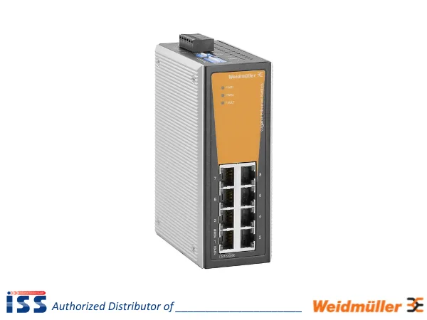 1241270000 | Network switch 8 port RJ45 IE-SW-VL08-8GT Weidmuller | Genuine