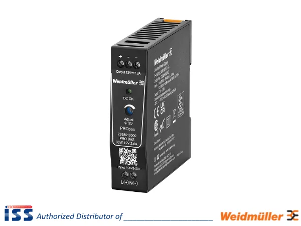 2838510000 | Bộ nguồn PRO BAS 30W 12V 2.6A Weidmuller | Chính hãng