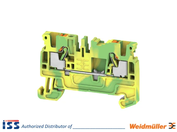 1521680000 | Terminal block connection ground type plug A2C 2.5 PE Weidmuller | Genuine